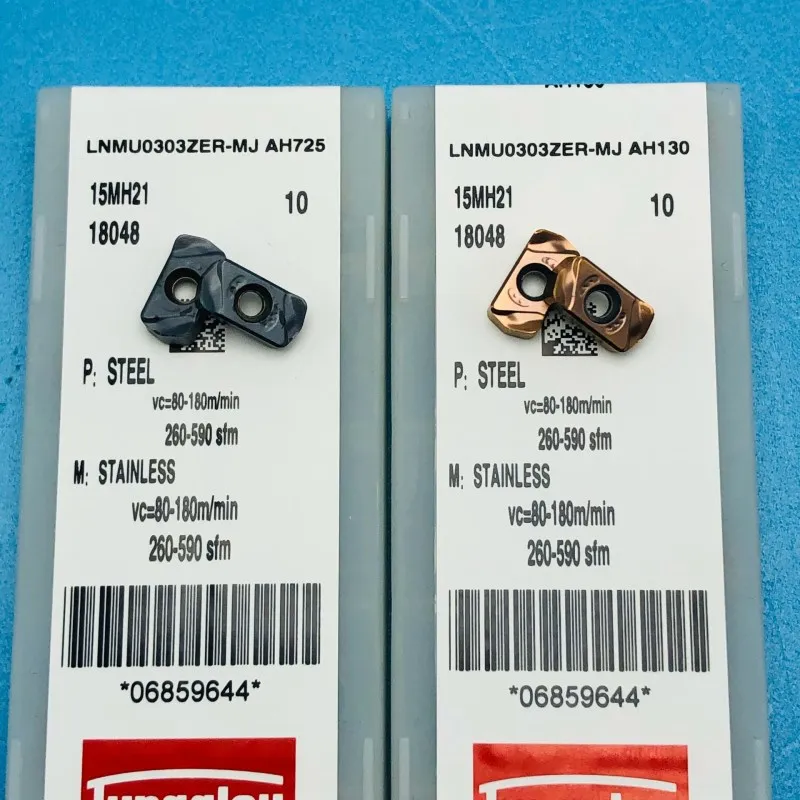 Ferramentas de Torneamento Ferramenta de Trituração Double-sided Fast-feed Aberto Áspero Moagem Insert Endurecido Metal Duro Lnmu0303zer mj Ah725 Ah130 Mod. 330821