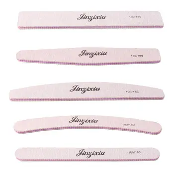

1 Pc Half-Moon-Shaped Nail File Nail Buffer Washable Grinding Polishing Sanding Buffing Pedicure Nail Art Tools Nail Accessories