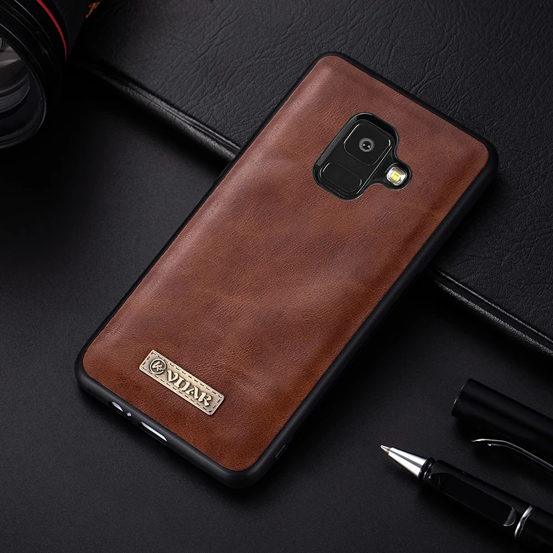 leather case For Samsung J8 A6 2018 PLUS J810 J810F A530 Case Soft TPU Silicone A8 Plus A730 | Мобильные телефоны и