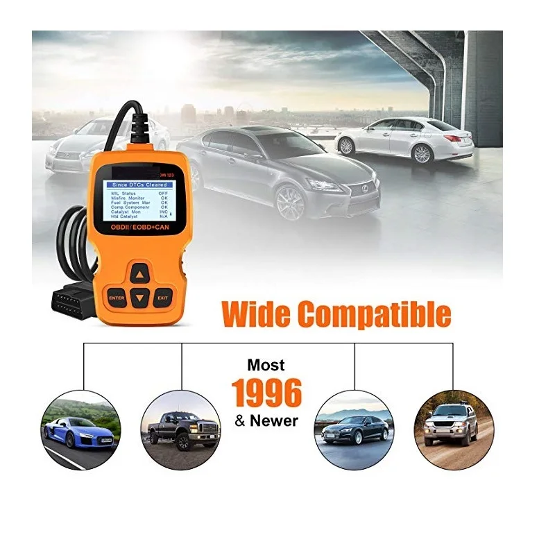Автомобильный считыватель кодов Расширенный сканер OBD2 Универсальный Автомобильный сканер неисправностей двигателя может диагностический сканер OM123 код сканер