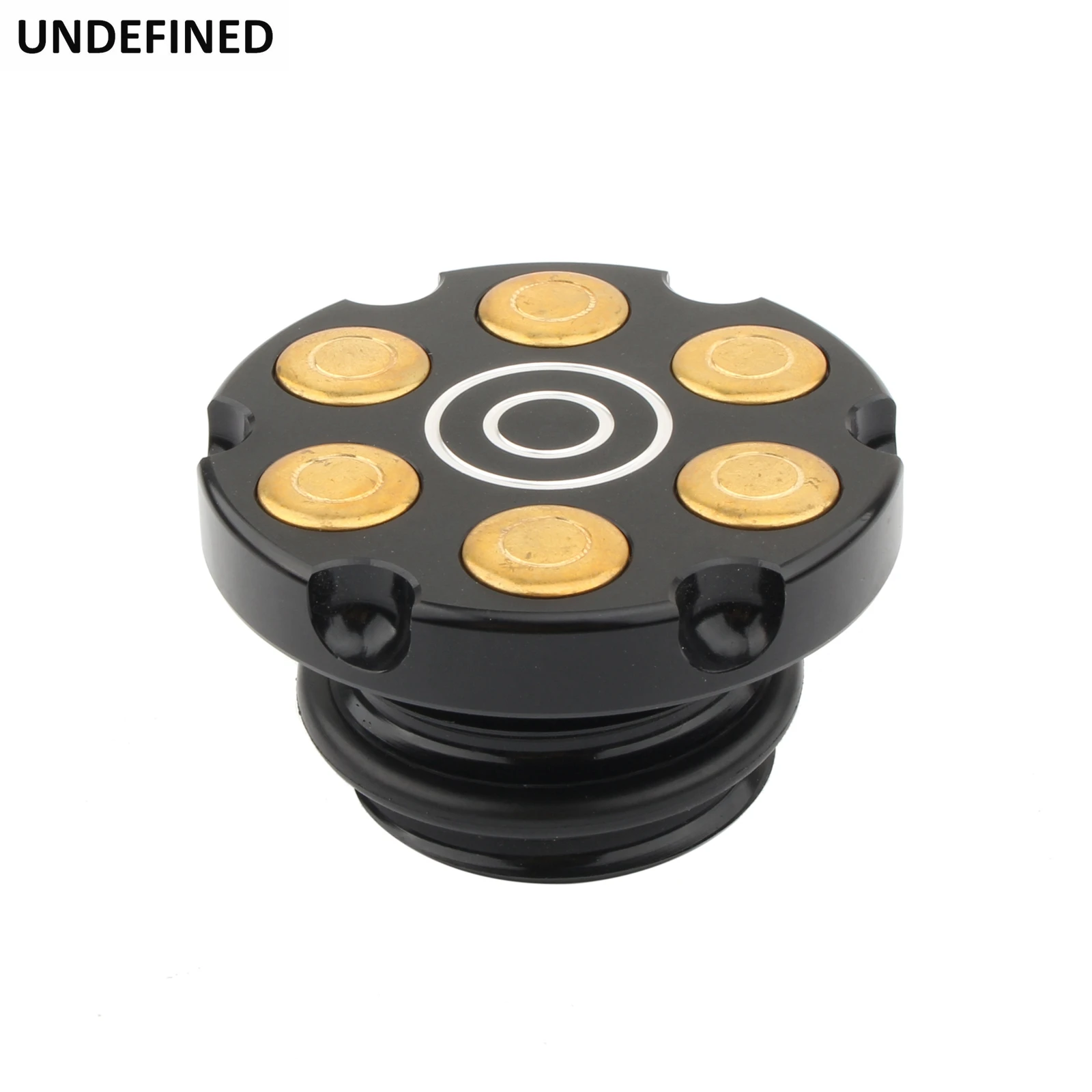 

Motorcycle Fuel Gas Tank Cap Black Aluminum Revolver Decorative Oil Caps for Harley Touring Road King Softail Dyna XL883