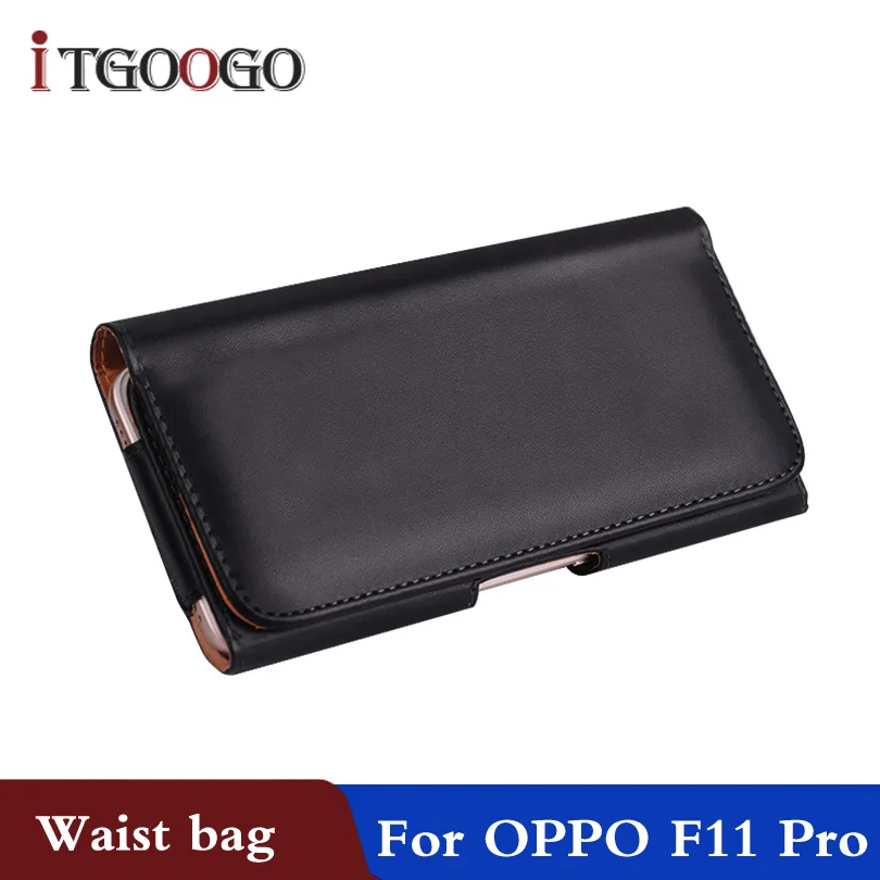 

Phone Cover Pouch For OPPO F11 Pro CPH1969 Waist Bag Leather Case Walking Running Waist Belt Sports Pouch Case