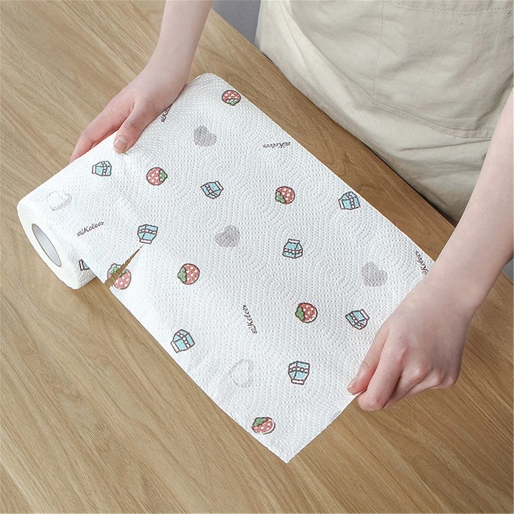 80 шт/лот одноразовая маслопоглощающая бумага кухня специальный абсорбент бумага утолщение рулон бумага туалетная бумага многоцелевой бумаги