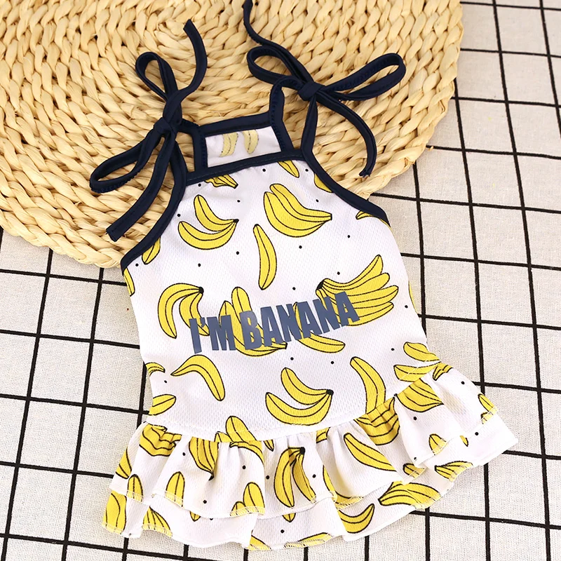 Платье для пары собак летняя жилетка Футболка Милая одежда домашних животных