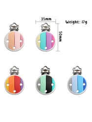 35*50mm 3 pc/lote bebê silicone clipes anti cair clipe de mamilo para infantil chupeta corrente colar acessórios de cuidados orais bpa livre