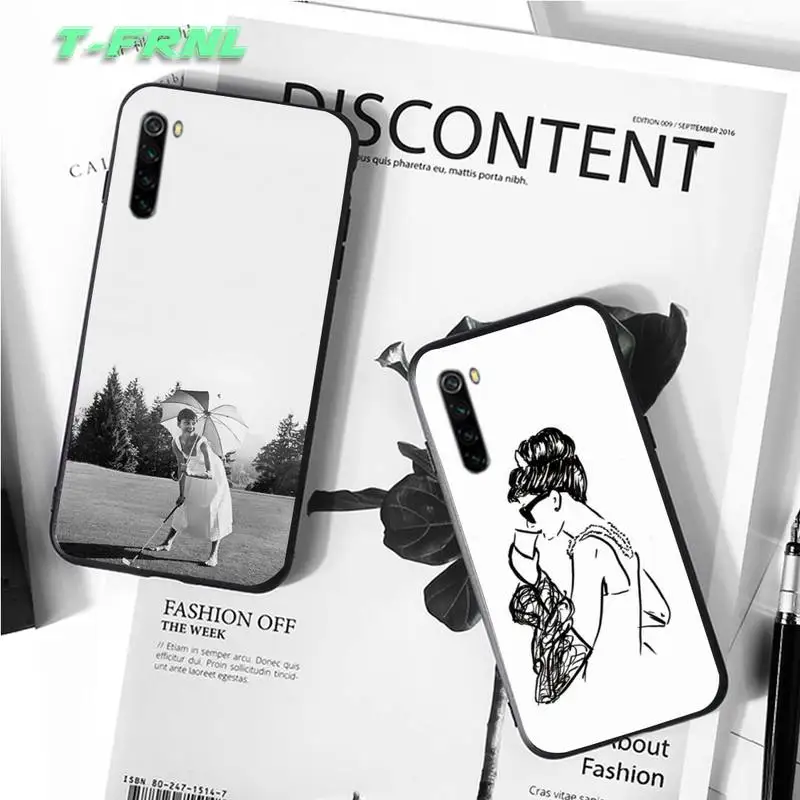 Красивая Одри Хепберн Новинка чехол coque fundas etui для xiaomi note mi max 3 7 8 9se Redmi 7a 8t 10 pro lite