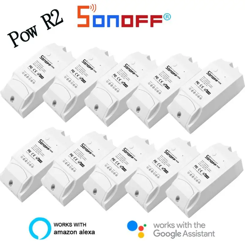 Sonoff POW R2 15A WiFi Wireless Smart Switch Module Power Consumption Measurement Timer Works With Alexa Google Home Nest | Электроника
