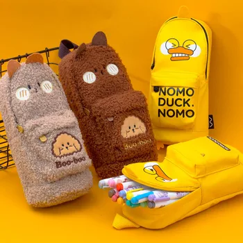 

Cute Plush Pencil Case Kawaii Pencil Bag For Kids Girls Boys Gifts School Stationery High Quality Pencilcase
