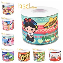 HSDRibbon 9 мм 16 мм 22 мм 38 мм 75 мм пользовательские печатные hsd-дизайн HT Grosgrain ленты 50 ярдов/рулон