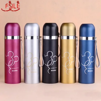 

Hot water bottle Bullet Stainless Steel Thermos Bottle High-end Gift Cup Cartoon Thermos Cup 500ml Vacuum Flask kettle