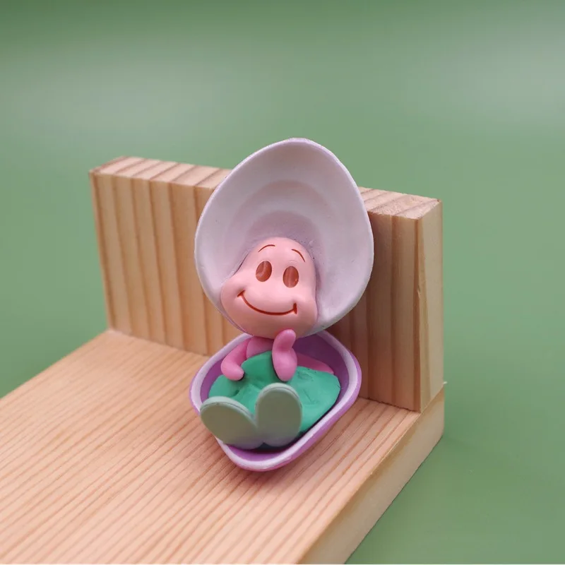 ディズニー アリスワンダーランド 3D Oyster Baby 3pcs Alice In Wonderland 3 Pcs/Lot Baby Oyster Figure 5-6cm Mini