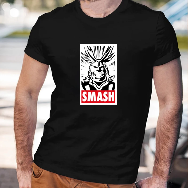 Футболка с надписью My Hero Academia милая Мужская футболка рисунком из аниме