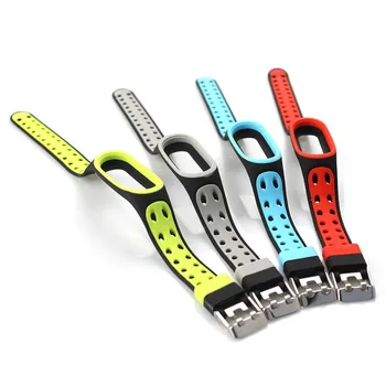 

8 Colors Bracelet For Mi Band 5 Strap Sports Silicone Strap Two-tone Reverse Buckle Strap For Xiomi Mi Silicone Bracelet Miband