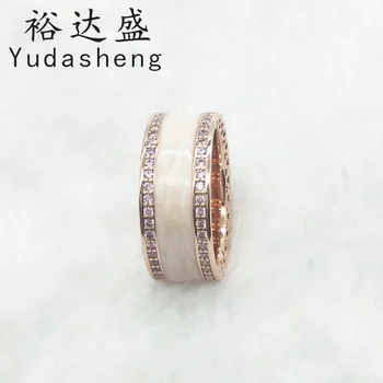 

Rose Hearts of Ring, Pink Enamel & Clear CZ