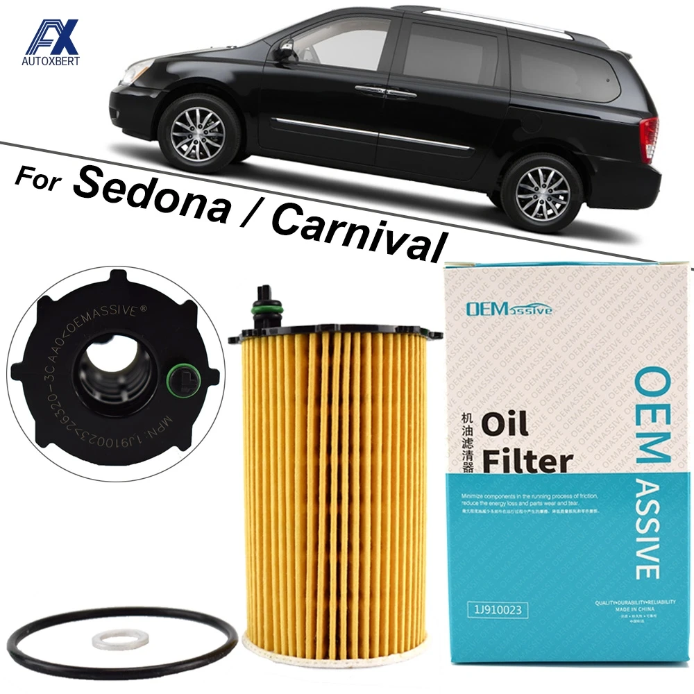 Car Oil Filter For Kia Sedona Carnival YP 2015 2016 2017 2018 3.3L 3342CC V6 Petrol Engine