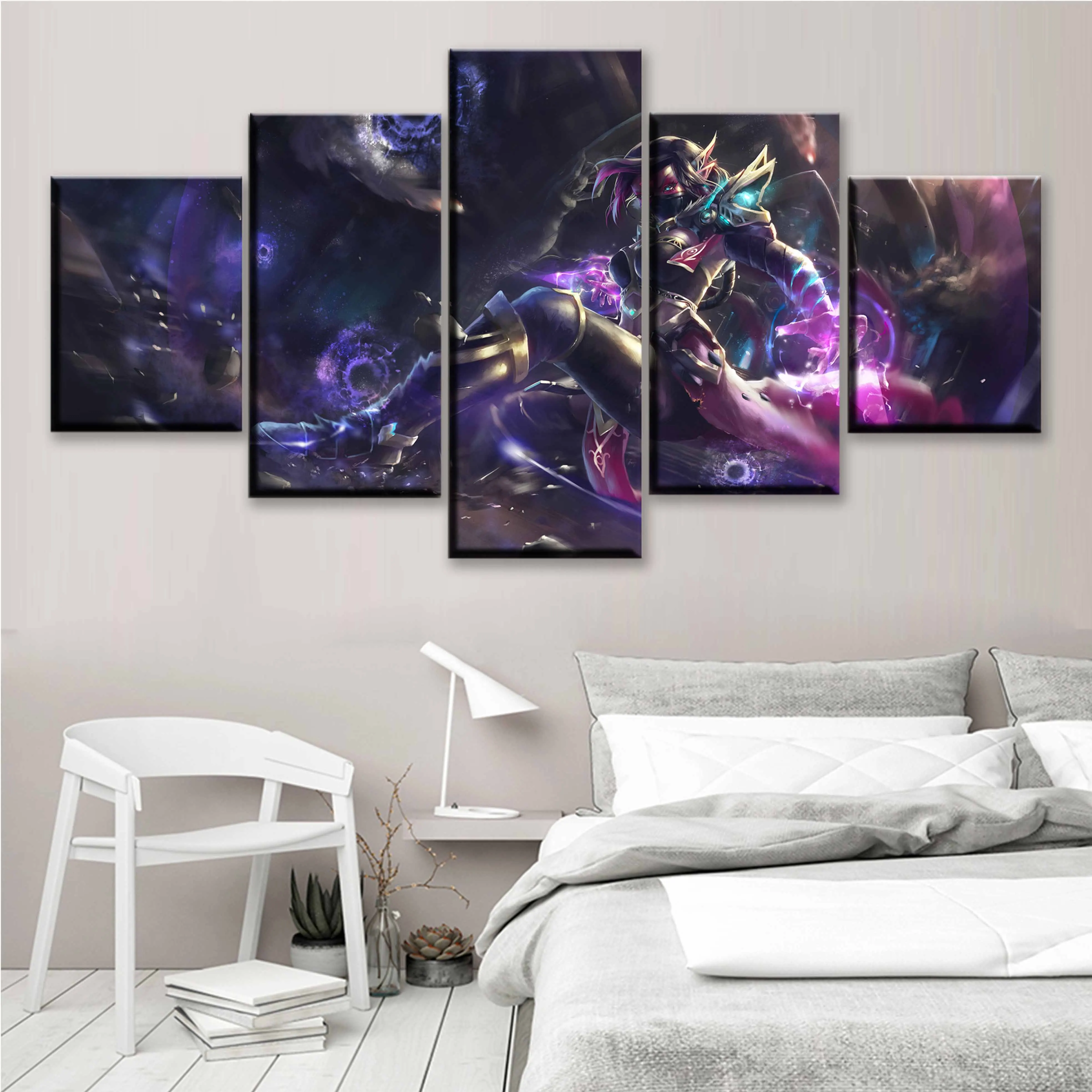  Home Decor Modular Canvas Picture 5 Piece Dota 2 Templar Assassin Game Painting Poster Canvas Paint