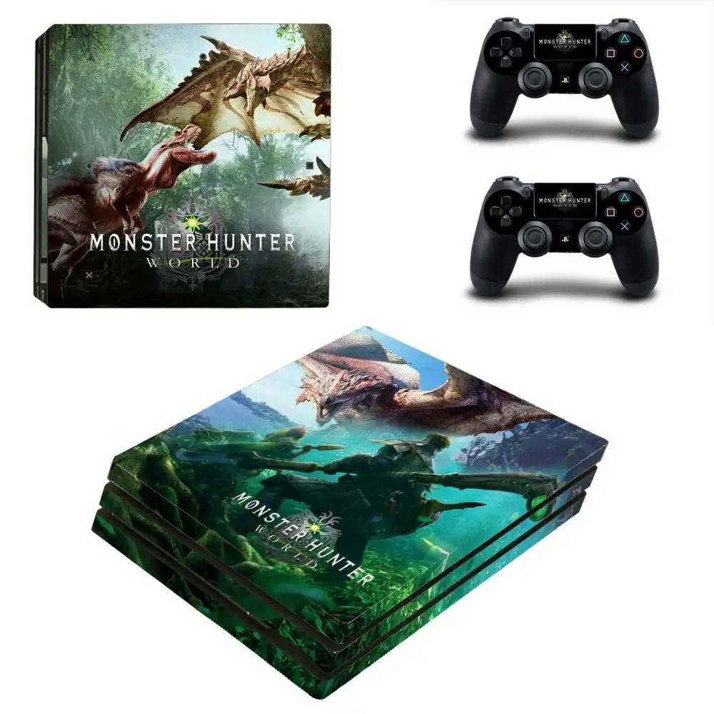 Monster Hunter PS4 Pro стикер s PS 4 Play station 4 Pro стикеры кожи для playstation 4 Pro консоль и контроллер - Цвет: YSP4P-1627
