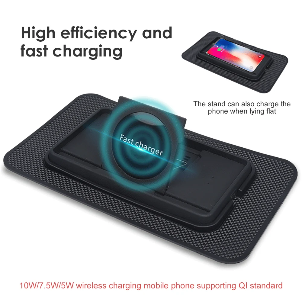 Автомобильное беспроводное зарядное устройство AOSHIKE QI 10 Вт 7 5 для iPhone 11 Pro XS Max Samsung