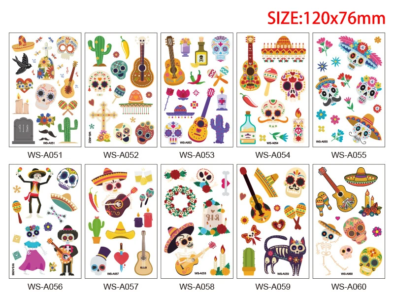 12x7.6cm Cartoon Cute Tattoo Design for Woman Man Kid Football Space Heart Sea Animal Bear Mermaid Sticker Temporary Body Tattoo (2)