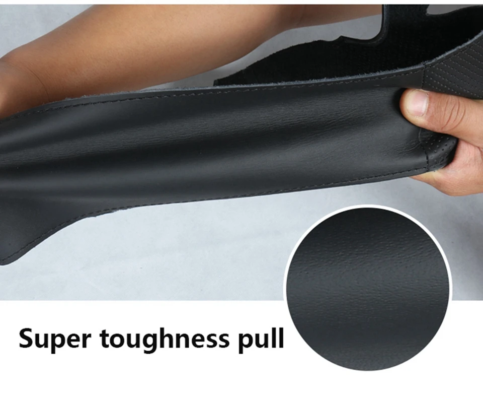 DIY Black Artificial Leather Steering Wheel Cover for Renault Kangoo(ZE)- Megane 2008- Fluence(ZE) 2010