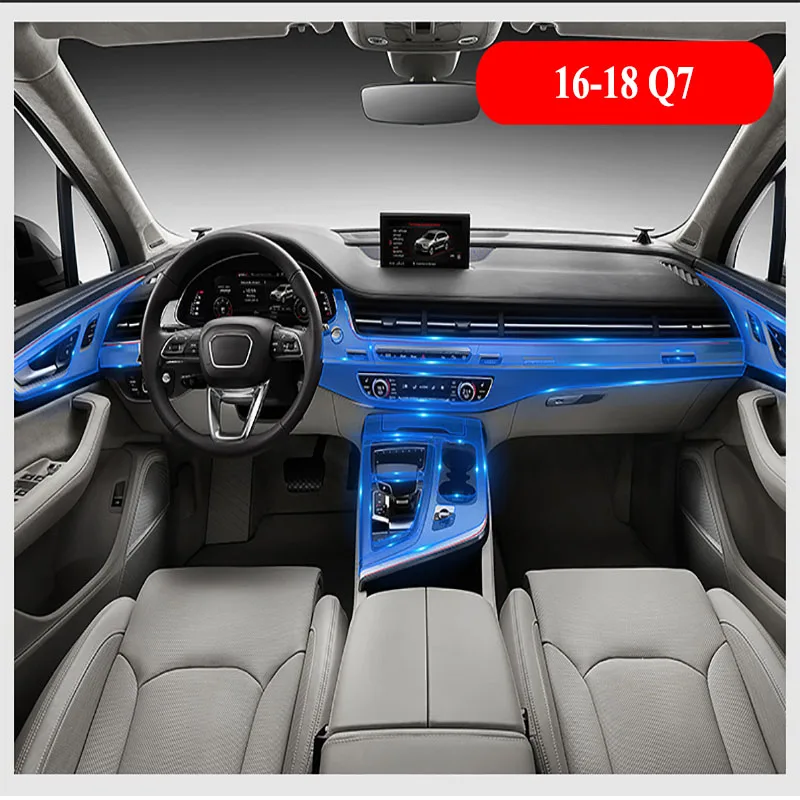 

For Audi Q7 2016-2018 TPU Dashboard Navigation Screen Protective Film Scratch Resistance Anti Fingerprint Super Tough Sticker