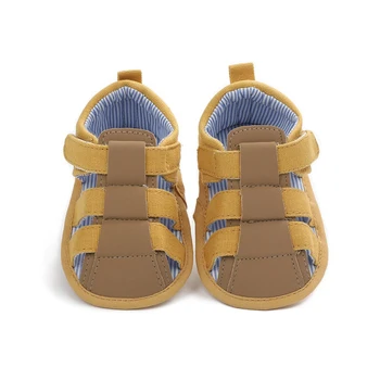 

Summer Shoes Breathable Anti-Slip Sandals Toddler Soft Soled First Walkers Shoes 0-18M Baby Boys