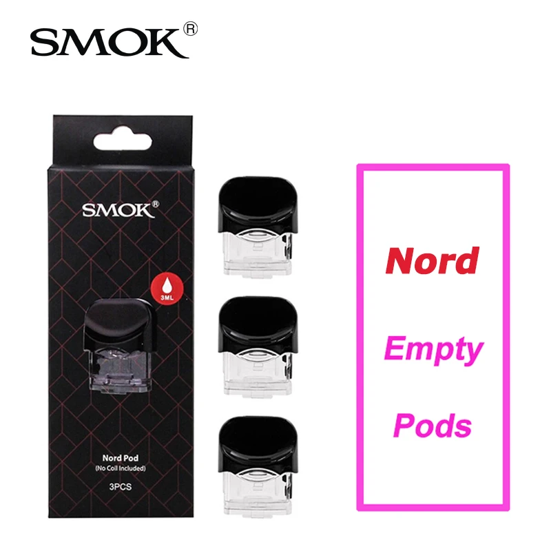 SMOK Nord Pod замена 3 мл емкость картридж для SMOK Nord Pod Vape комплект Электронная сигарета распылитель бак