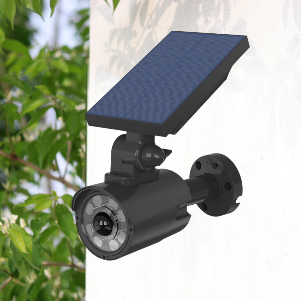

Solar LED Wall Lamp Sensor induction Waterproof Simulated Monitor Wall Light White Light