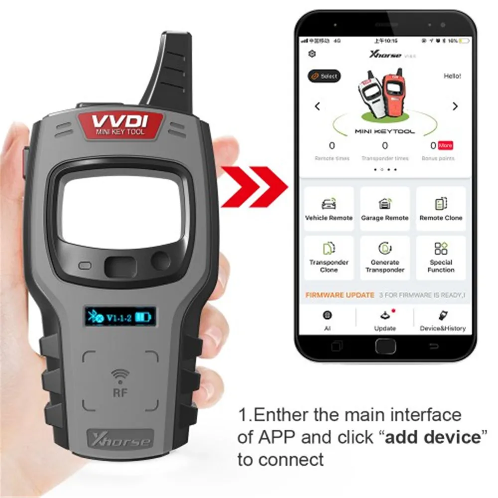 VVDI мини ключевой инструмент оригинальный дистанционный программатор Xhorse с