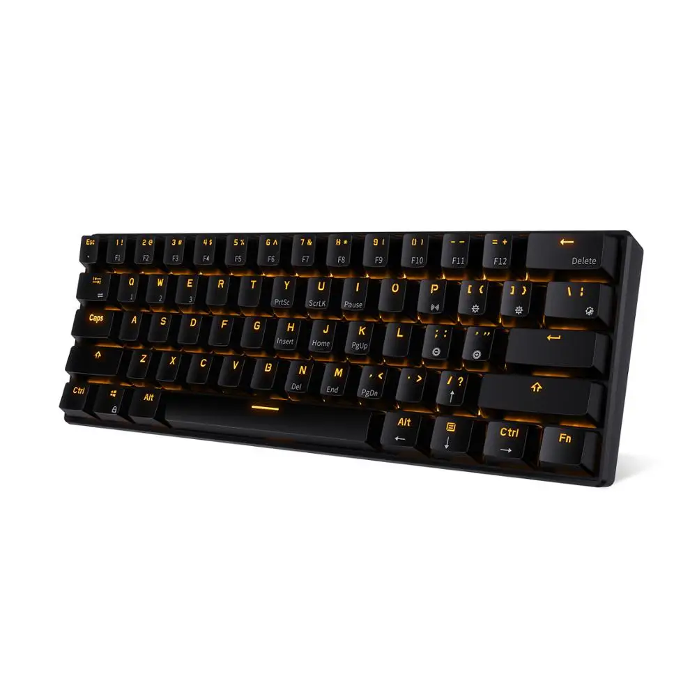  RK ROYAL KLUDGE RK61 Wireless Mechanical Gaming Keyboard 61 Key Multi-Device Blue Switch LED Backli