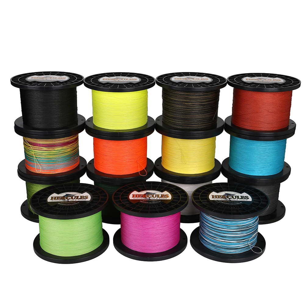 

Hercules Fishing Line 12 Strands Braided Wire PE 10LB to 100LB 100M 15 Color Carp Braid European American Reservoir Pond Use