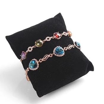 

5pcs/set Soft Fabric Bangle Bracelet Pillow Display Holder Jewelry Cushion Cases Jewellery Organizer Velvet Pillow