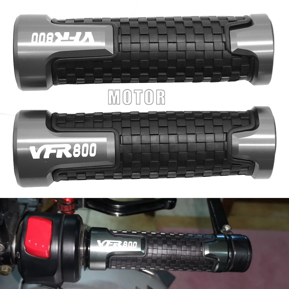 

For Honda VFR800/VFR800F/VFR 800 Fi/W1/VTEC Universal 7/8"22mm Motorcycle Rubber Anti-Slip Handle Bar Grip Handlebar Hand Grips