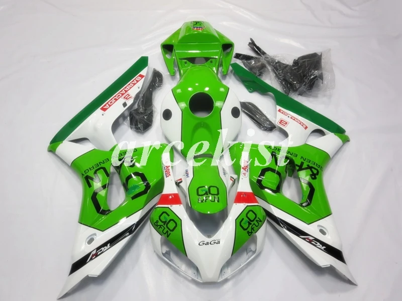 

Injection Mold New ABS Motorcycle Full Fairings kit Fit for CBR1000RR 06 07 CBR1000RR CBR1000 2006 2007 body set white green