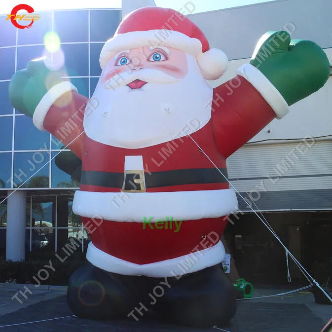 Бесплатная доставка двери гигантский надувной Санта-Клаус для продажи