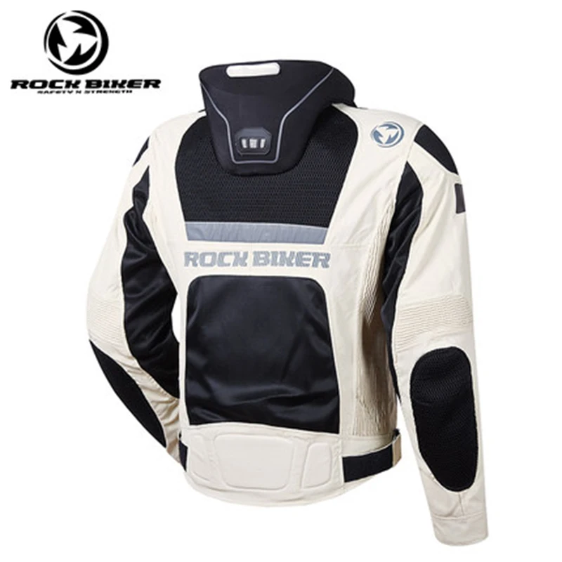 NEW BLACK/GREY Motorcycle jacket men LED Neck protector Protective pads Racing motorcycle protection body armor jackets|body jacket|armor