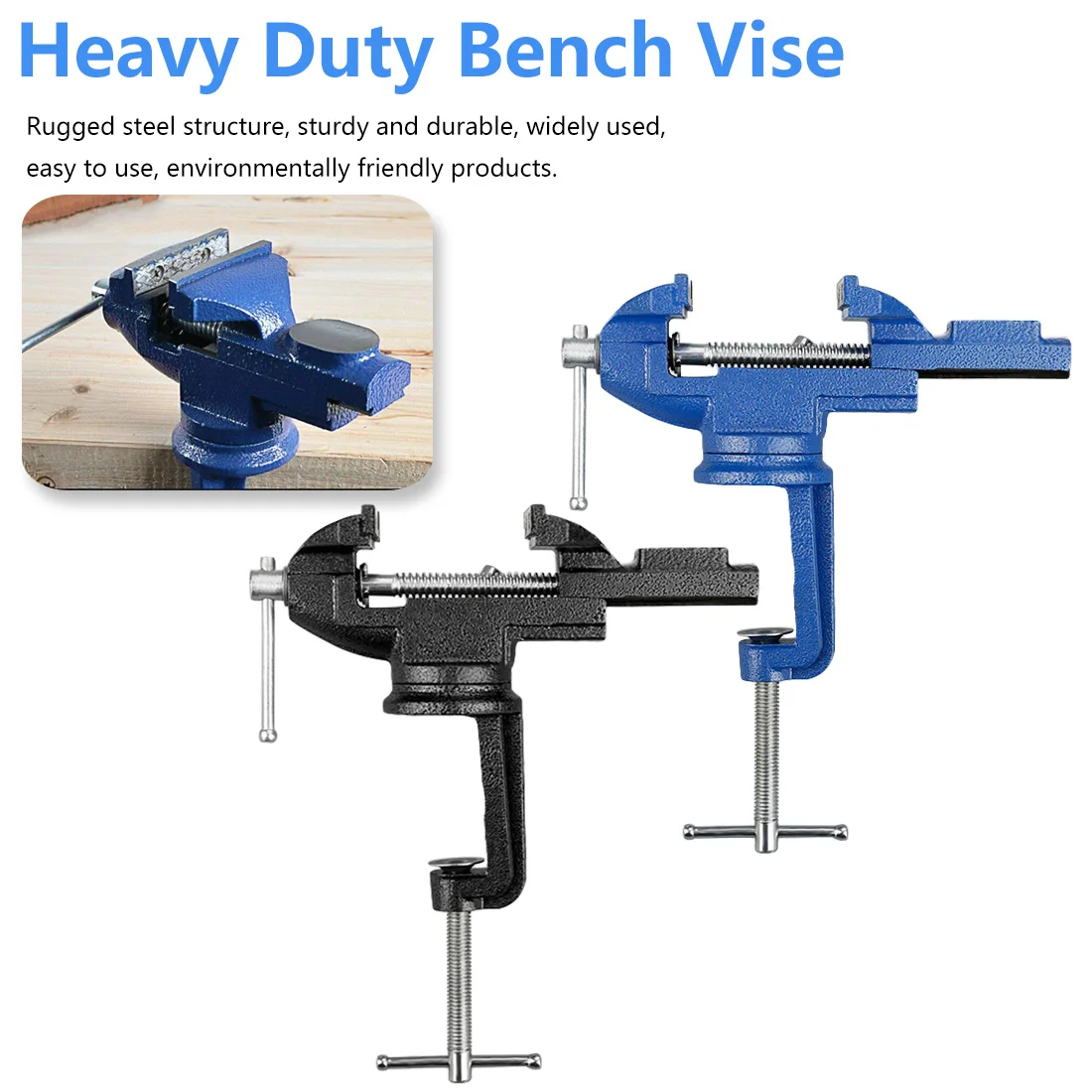 

50mm Heavy Table Vise High Carbon Steel Bench Vice 360 Deg Universal Vise Desktop Vise Repair Woodwork Jewelry Making Hand Tool