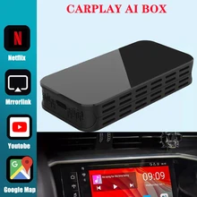 Caixa de tv de rádio de navegação 5v carplay mini caixa de tv de rádio de navegação automotiva com 2 + 32g para o sistema android