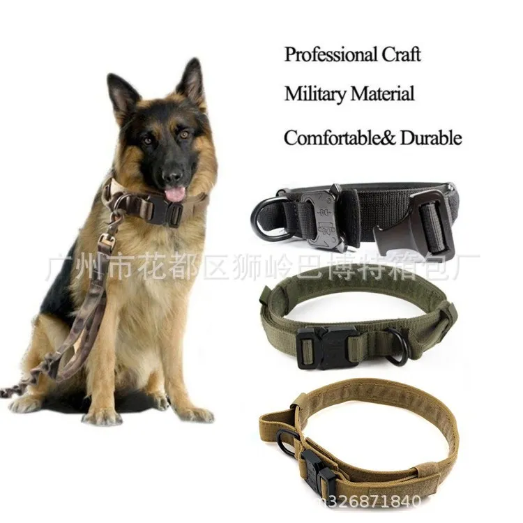 

1.5-Inch Dog Collar Medium Large Dog Training Dog Collar Pet Collar Tactical Military Dog Collar