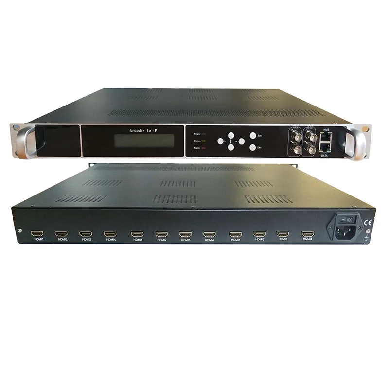 12-channel HDMI to IP ASI Hotel IPTV TV system front-end equipment, cable TV front-end video H265 H264 encoder