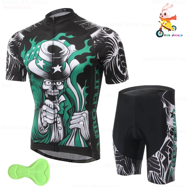 2021 Kids Cycling Jersey Set Boy Short Sleeve Summer Cycling Clothing MTB Ropa Ciclismo Child Balance Car Wear Sports Suit 1