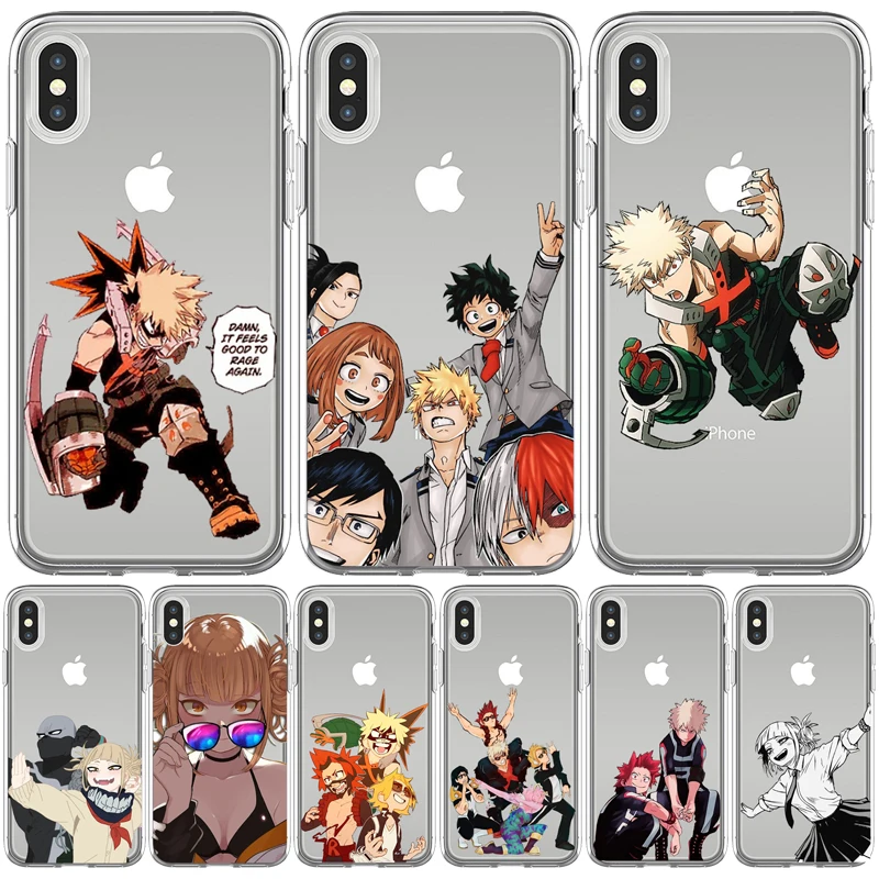 С героями из мультфильма Мой герой deku bakugou Boku без чехол для телефона Iphone12 11 Pro Max X XR