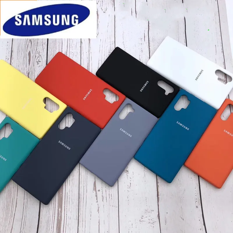 

Note 10 + Original Samsung Galaxy Note 10 Pro Liquid Silicone Case Silky Soft-Touch Shell Cover For Galaxy Note 10/10+ With Box