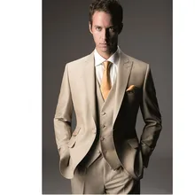 Мужские обычные костюмы на Выпускной свадебный смокинг Блейзер, деловые костюмы, модные мужские костюмы из трех предметов(пиджак+ брюки+ жилет+ галстук