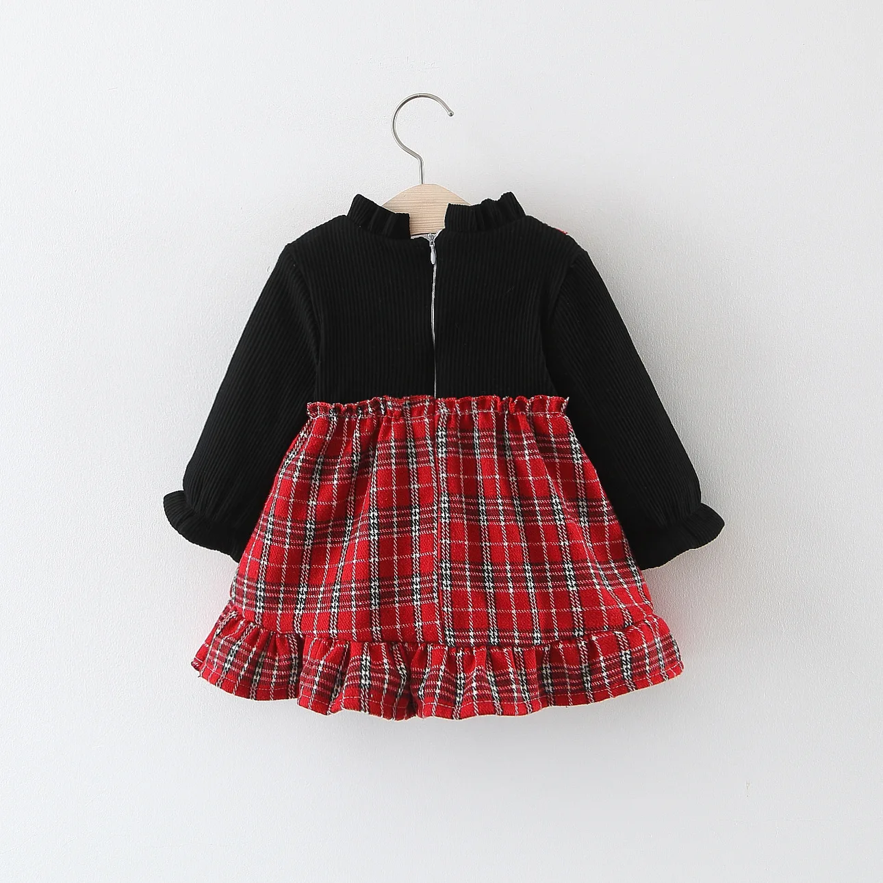 

Girls Western Style Fall And Winter Clothes 2018 New Style Korean-style Women's CHILDREN'S Dress Aged 1-2 Years 3 Plaid Baby Pri