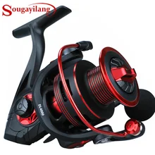 Sougayilang 12+1BB Fishing Reel 5.2:1 High speed Gearing Spinning Fishing Reels for Saltwater Freshwater Fishing Tackle Pesca