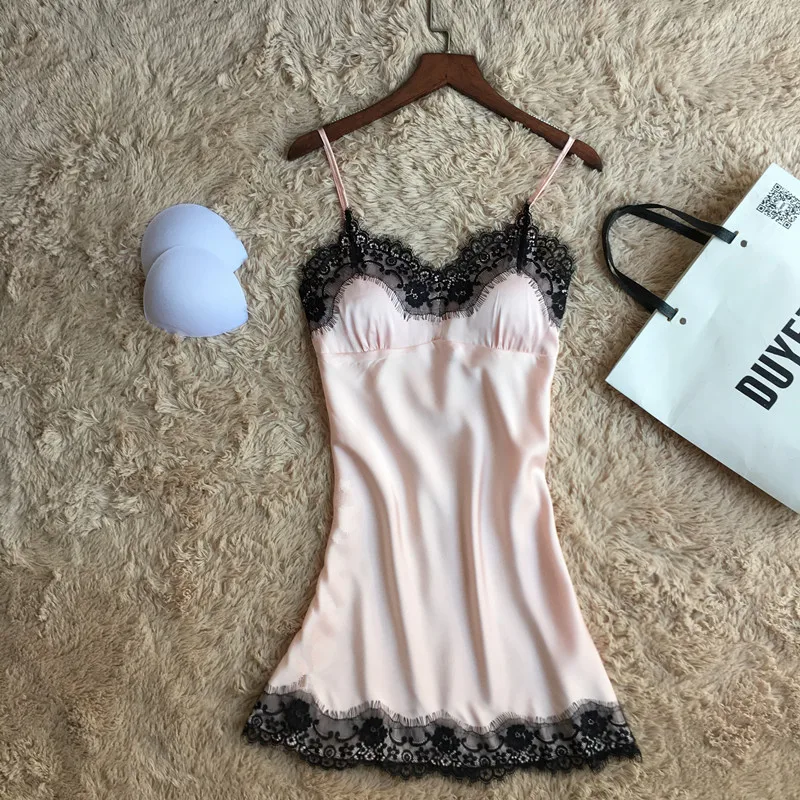 

Summer new women Female Sexy Lingerie V Neck Sling Lace Nightdress /Sleepwear Sling Women Nightgown