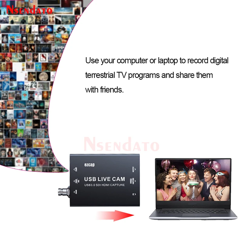 EZCAP 327 4k 30fps HDMI USB3.0 SDI Board Video Capture device for live streaming Broadcast card grabber for OBS Camera TV Box PC