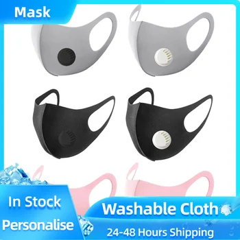 

6pc Children's Kids Adult Waterproof Sponge Mouth Mask 3d Reusable Dust Proof Elastic Earloop Breathing Face Masks Mascarilla