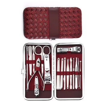 

Multifunction Nail Clipper Set Portable Stainless Steel Nail Scissors Clipper Tweezer Dead skin clamp Nail push Nail art Set
